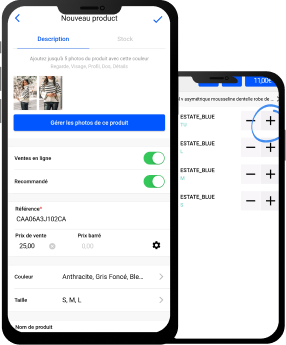 Application mobile EasyStore - vue administrateur